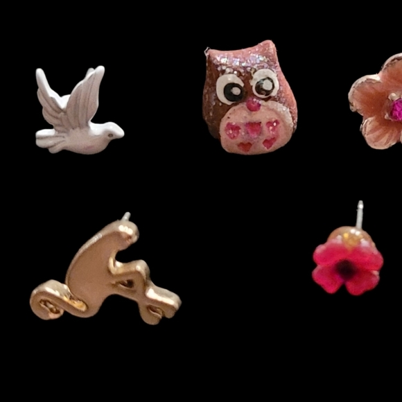 Novelty - Single Earrings Set of 7 - Picture 2 of 3